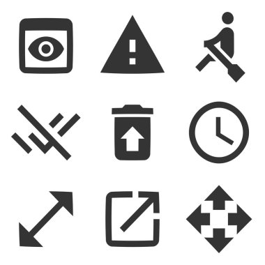 9 simge eylemi. İnce çizgi simgelerinin vektör çizimi. Kalite simgesini ayarla. mobil ve web için. Büyük UI simgesi düz dizayn edildi. UI ve UX