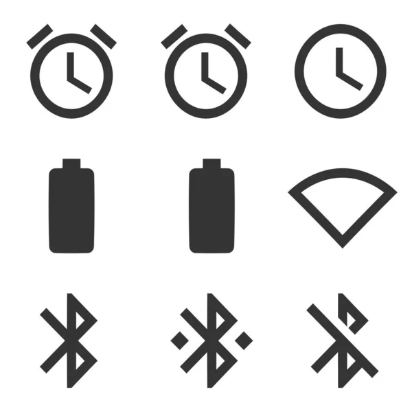Set Von Symbolen Gerät Vector Sammlung Dünne Linie Web Symbol — Stockvektor