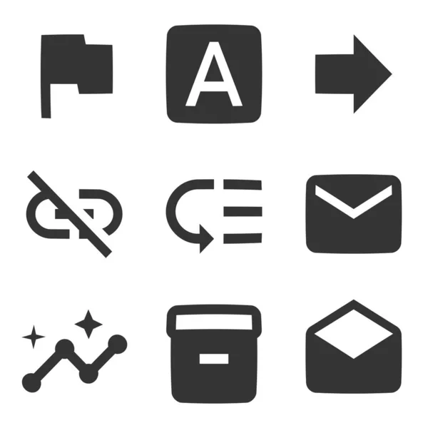 Set Von Symbolen Gerät Vektorillustration Von Thin Line Icons Setzen — Stockvektor