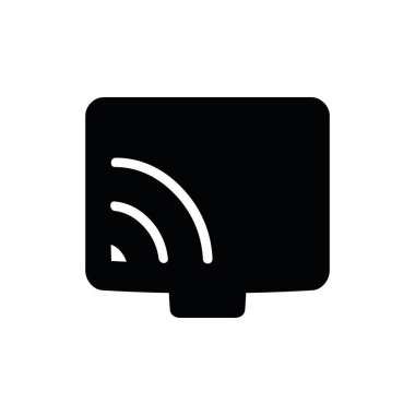 İş dünyası simgesi. Basit bir ikon. mobil ve web için. İnce doldurulmuş simge. Vektör illüstrasyonu