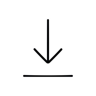 İş Vektörü ince web simgesi. Modern moda tarzında. mobil ve web için. İnce doldurulmuş simge. UI ve UX