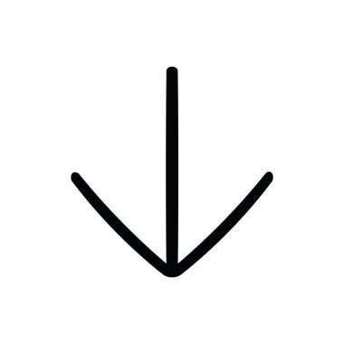 İş Vektörü simgesi. Taslak izole işareti. Doğrusal semboller. İnce doldurulmuş simge. UI ve UX