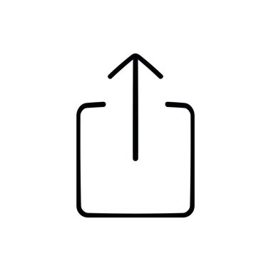 İş Vektörü simgesi. Basit bir ikon. Doğrusal simge. İnce doldurulmuş simge. Vektör illüstrasyonu