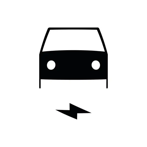 Elektrischer Transport Vektor Illustration Der Dünnen Linie Symbol Qualitätssymbol Für — Stockvektor