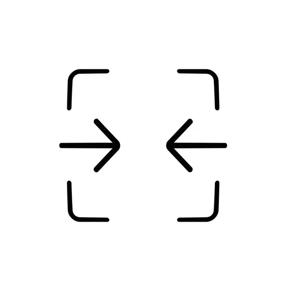 Symbol Der Transportlinie Einfaches Symbol Lineares Symbol Große Ikone Und — Stockvektor
