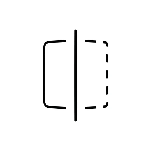 Веб Иконка Вектор Бизнеса Очертания Изолированного Знака Мобильных Телефонов Интернета — стоковый вектор