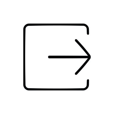 İnce çizgi simgesinin İş Vektörü çizimi. Taslak izole işareti. Doğrusal semboller. Büyük UI simgesi. UX UI