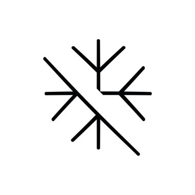 İş Vektörü simgesi. Basit bir ikon. Doğrusal simge. Düz dizaynlı büyük UI simgesi. Vektör illüstrasyonu