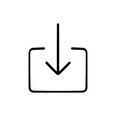 İş Vektörü ince web simgesi. Basit bir ikon. mobil ve web için. İnce doldurulmuş simge. UX UI