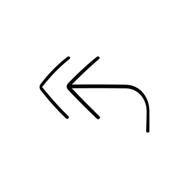 İnce çizgi simgesinin İş Vektörü çizimi. Taslak izole işareti. Doğrusal simge. Büyük UI simgesi. UI ve UX