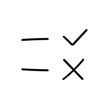 İş Vektörü simgesi. Taslak izole işareti. Doğrusal simge. Büyük UI simgesi. Vektör illüstrasyonu