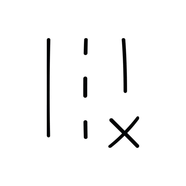 Ikon Garis Tipis Bisnis Modern Ikon Sederhana Simbol Linear Ikon - Stok Vektor