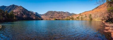 Yunoko Gölü, Nikko Sonbaharda, Tochigi, Japonya