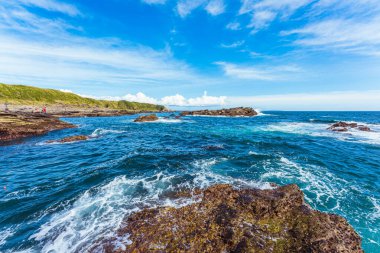 Jogashima Japonya 'da yaz plajında