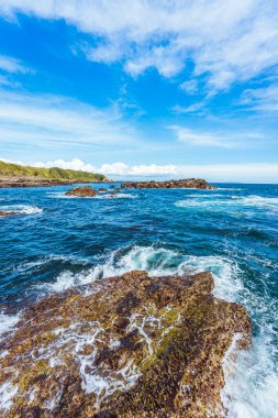 Jogashima Japonya 'da yaz plajında