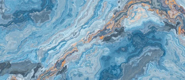 Синя Мармурова Плитка Високої Роздільної Здатності Білими Венами Текстура Тло — стокове фото