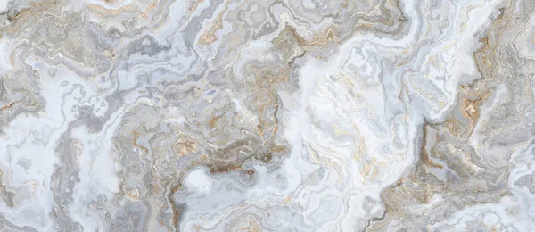 Kıvırcık Gri Altın Damarlı Beyaz Mermer Desenli Soyut Doku Arkaplan — Stok fotoğraf