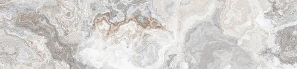 巻きグレーとゴールドの静脈を持つ白い大理石のパターン 抽象的な質感と背景 2Dイラスト — ストック写真