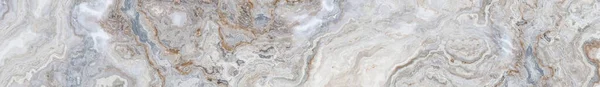 Vitt Marmormönster Med Lockigt Grått Och Guldfärgade Vener Abstrakt Struktur — Stockfoto