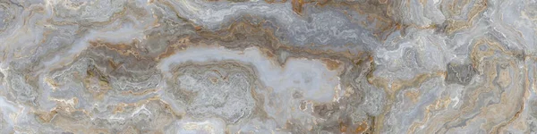 Weißes Marmormuster Mit Lockigen Grauen Und Goldenen Adern Abstrakte Textur — Stockfoto