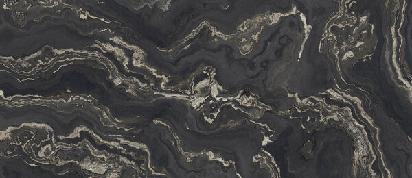 Черный мрамор высокого разрешения с золотыми включениями. абстрактный фон и текстура. 2d иллюстрация