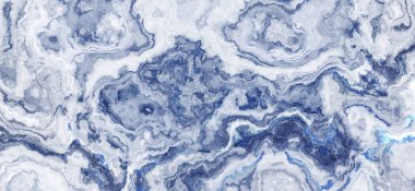 Mavi ve beyaz mermer fayans. Soyut doku ve arkaplan. 2d illüstrasyon