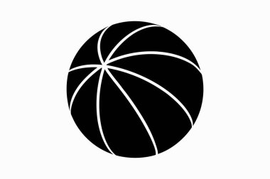 Güzel basketbol silueti vektör çizimi