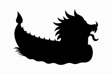 Vektör çizimi. beyaz arkaplanda ejderha