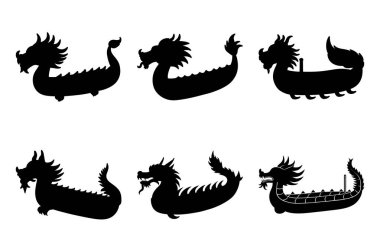 Ejder simgesi vektör illüstrasyonu