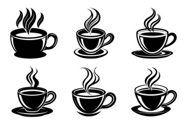 Kahve fincanı simge seti