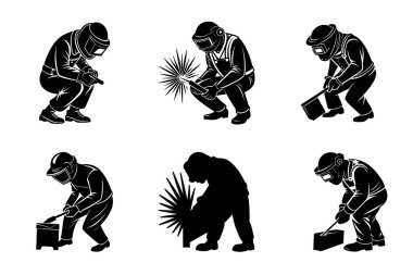 insanların siluet vektör.