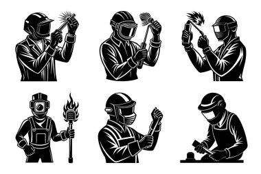 inşaat işçilerinin vektör kümesi