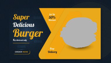 Fast Food Banner tasarımı