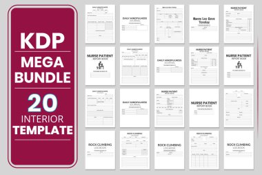 Planlayıcı Günlük Şablonu ile KDP dahili Mega Paketi