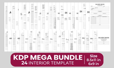 Içsel Mega Bundle ve dadı seyir defteri yürüten, yemek tarifi kitap planlayıcısı, Houseplant Journal and Care seyir defteri, Fitness planlayıcısı, KDP işletmeniz için kahve tatma seyir defteri şablonu tasarımı