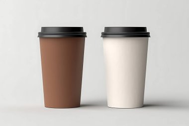 Boş Etiketli Minimum Kahve Fincanı Yapılandırması