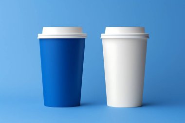 Markalaşma Sunumu İçin Gerçekçi Kahve Kupası Modeli