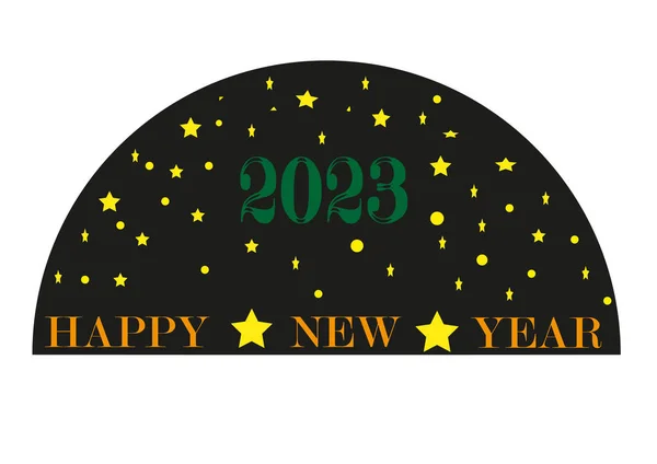 Mutlu Yeni Yıl 2023 — Stok Vektör