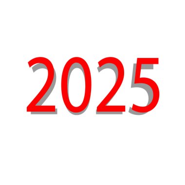 Yeni Yıl 2025 - Vektör Sanatı
