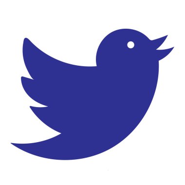 Gökkuşağı renkli kuş logosu