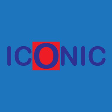 Logo Design of ICONIC iconic logo - Logo design clipart