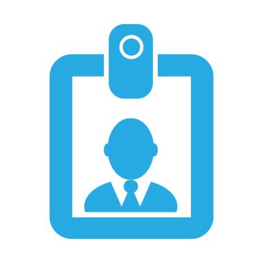 Çalışan Kimliği Kart simgesi simgesi Vektör sanatı ve çizimi