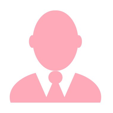 Bir kişinin ikonik sembolü - Profil resim illüstrasyonu