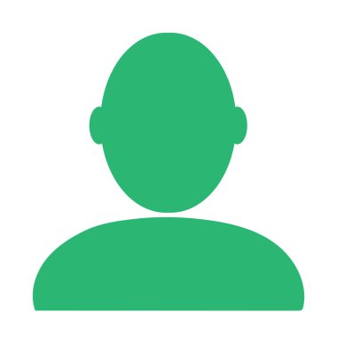 Bir kişinin yeşil renkli simgesi - Sembol