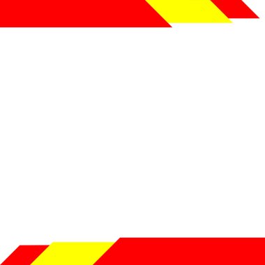 Renkli tasarım başlığı ve dipnot vektör resimleme sanatı