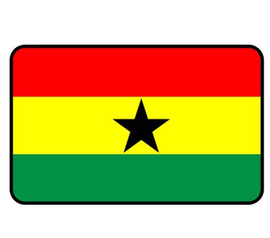 GHANA - Gana Afrika ülkesi bayrağı