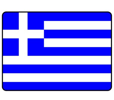 GREECE - Yunan bayrak vektörü
