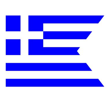 GREECE - Yunan bayrak vektörü