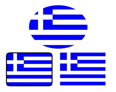 GREECE - Yunan bayrak vektörü