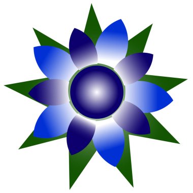 Renkli çiçek vektör sanatı